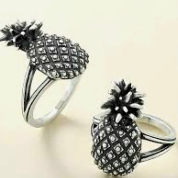 James Avery Retired Pineapple Ring,  size 9 - Picture 10 of 11